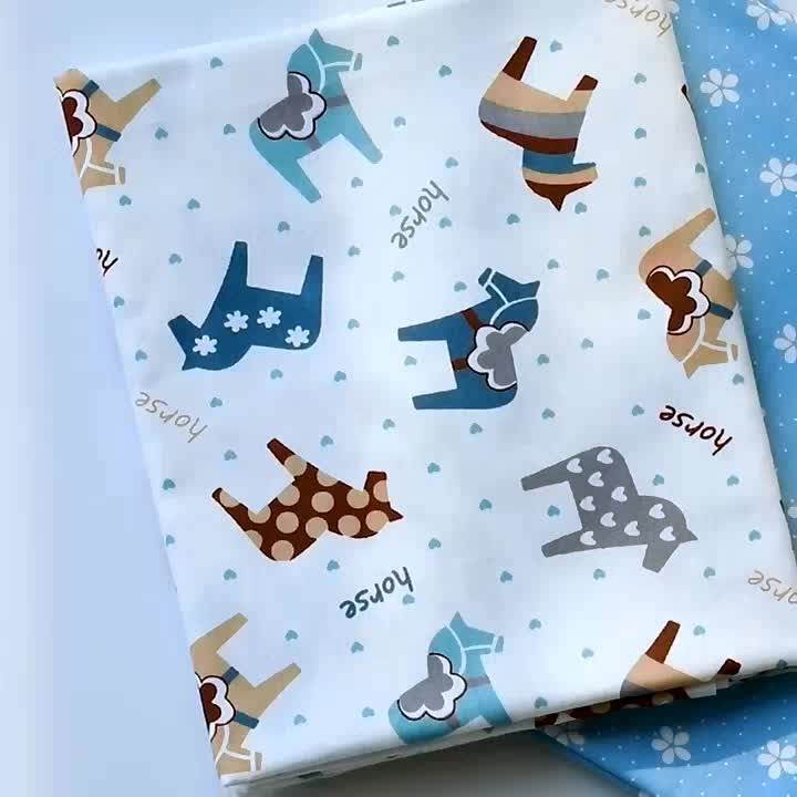 Wholesale 63 Inch Width 100 Cotton Printed Twill Bed Sheet Fabric