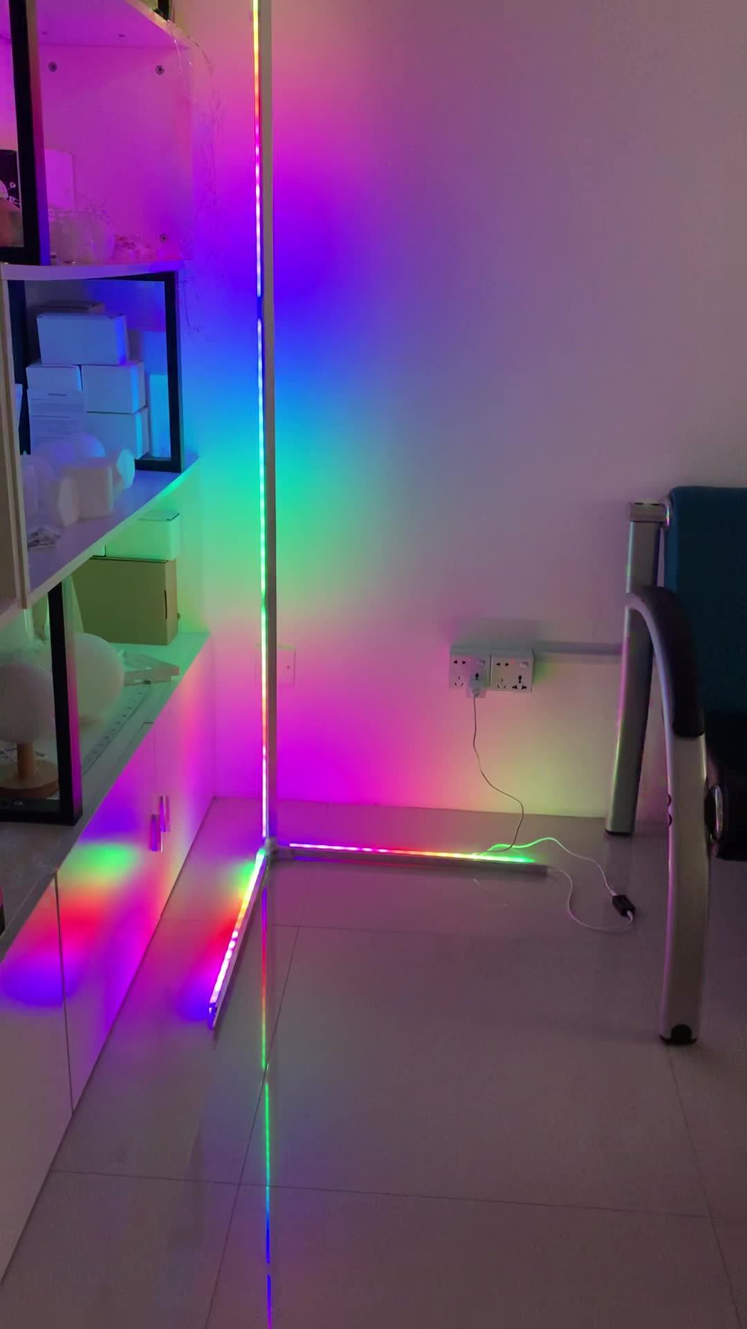2021 New Rf Controlled Floor Corner Light Sync With Music Buy Corner Light,Floor Light Linked