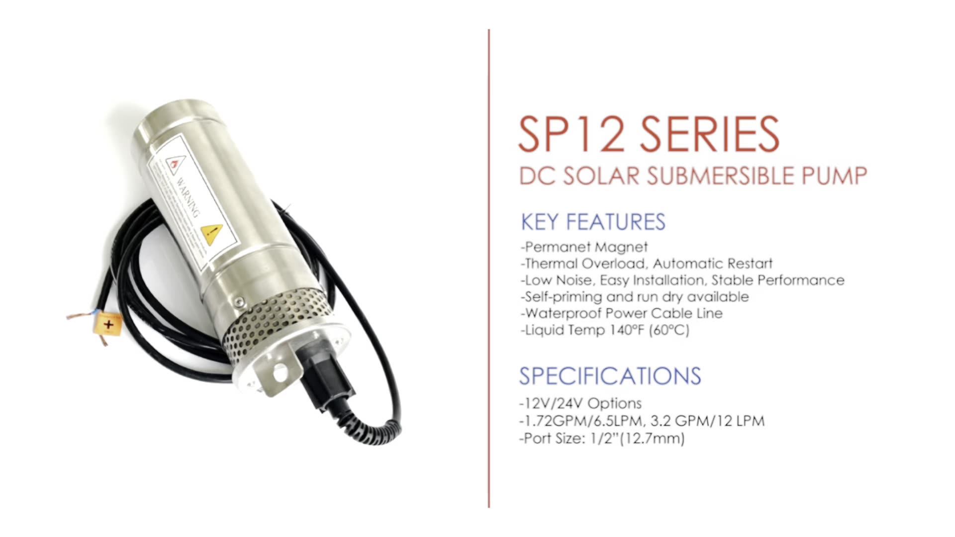 Ranking Sp24v Dc Solar Diaphragm Submersible Pump Price For High