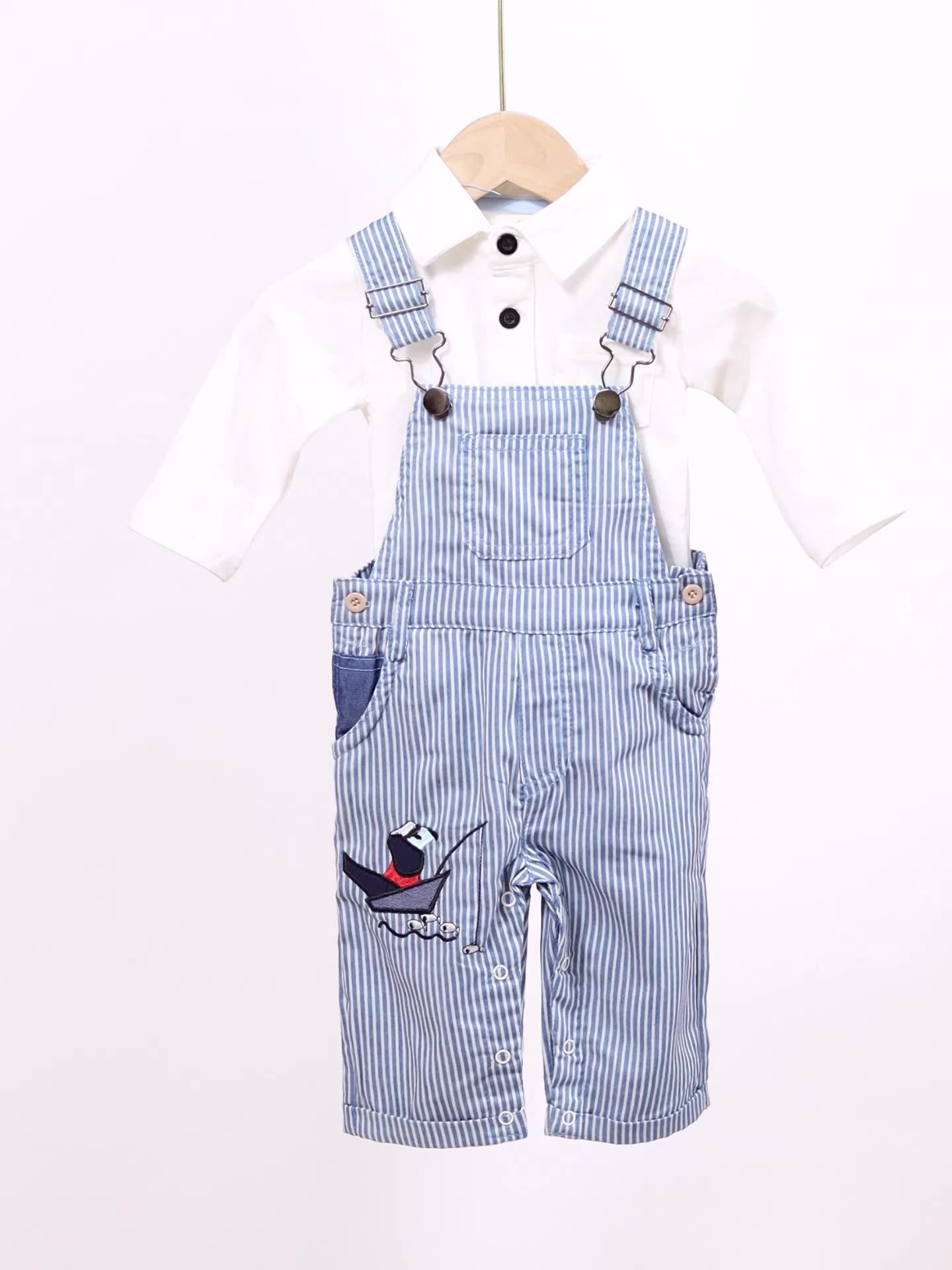 Custom Logo Baby Boy Romper Cotton Children Clothes Infant Baby Outfit