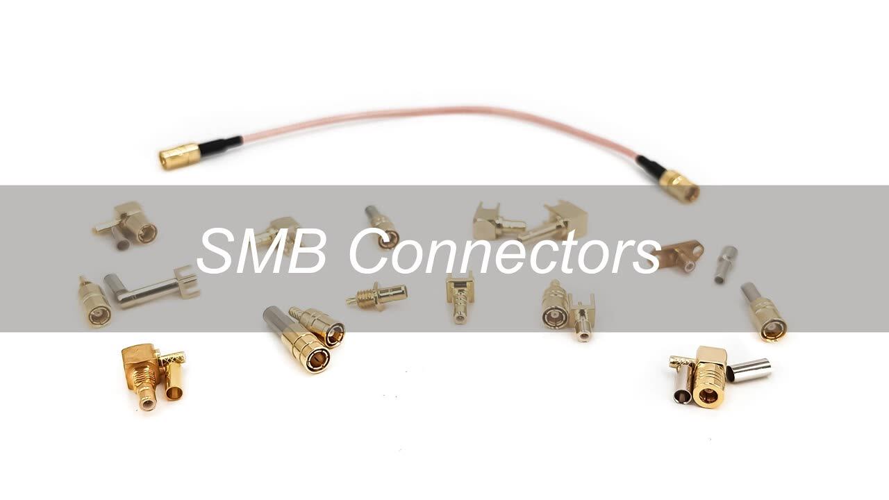 RG316 SMC FEMALE To SMB FEMALE ANGLE RF Cable Rapid-SHIP LOT - Foto 3