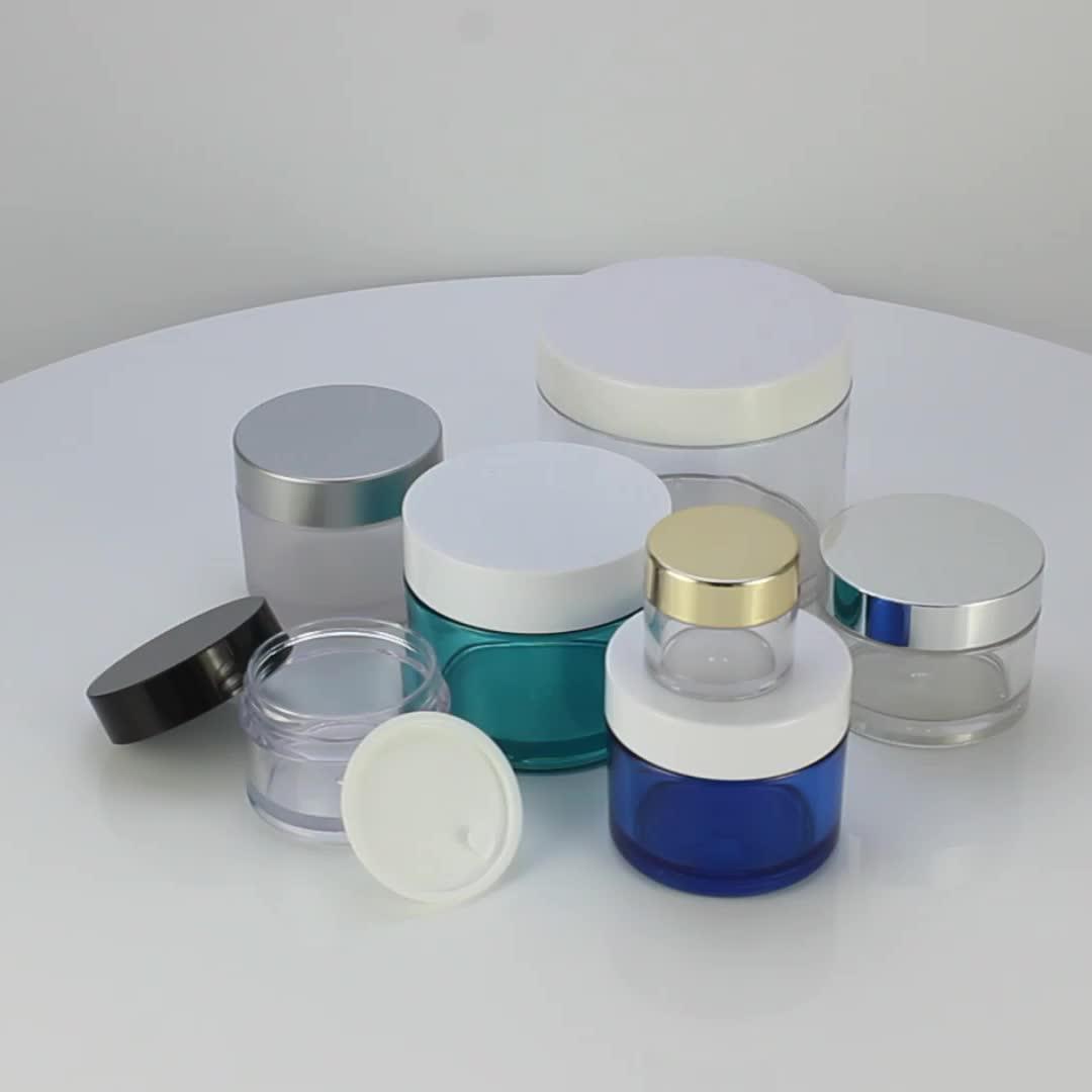 5g Plastic Mini Cream Jar Round Shape Petg Cosmetic Jar With White Lid
