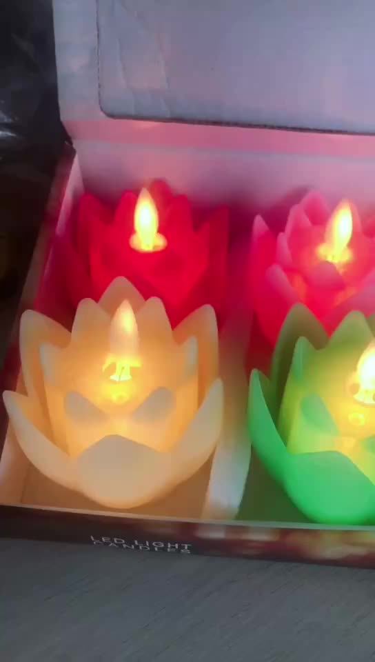 New Arrival Led Lotus Candle Swing The Wick Lotus Flower Shaped Candle