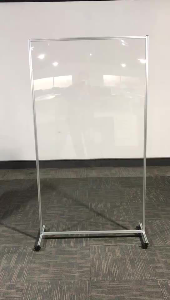 New Design Acrylic Free Standing Partitions Acrylic Glass Partition