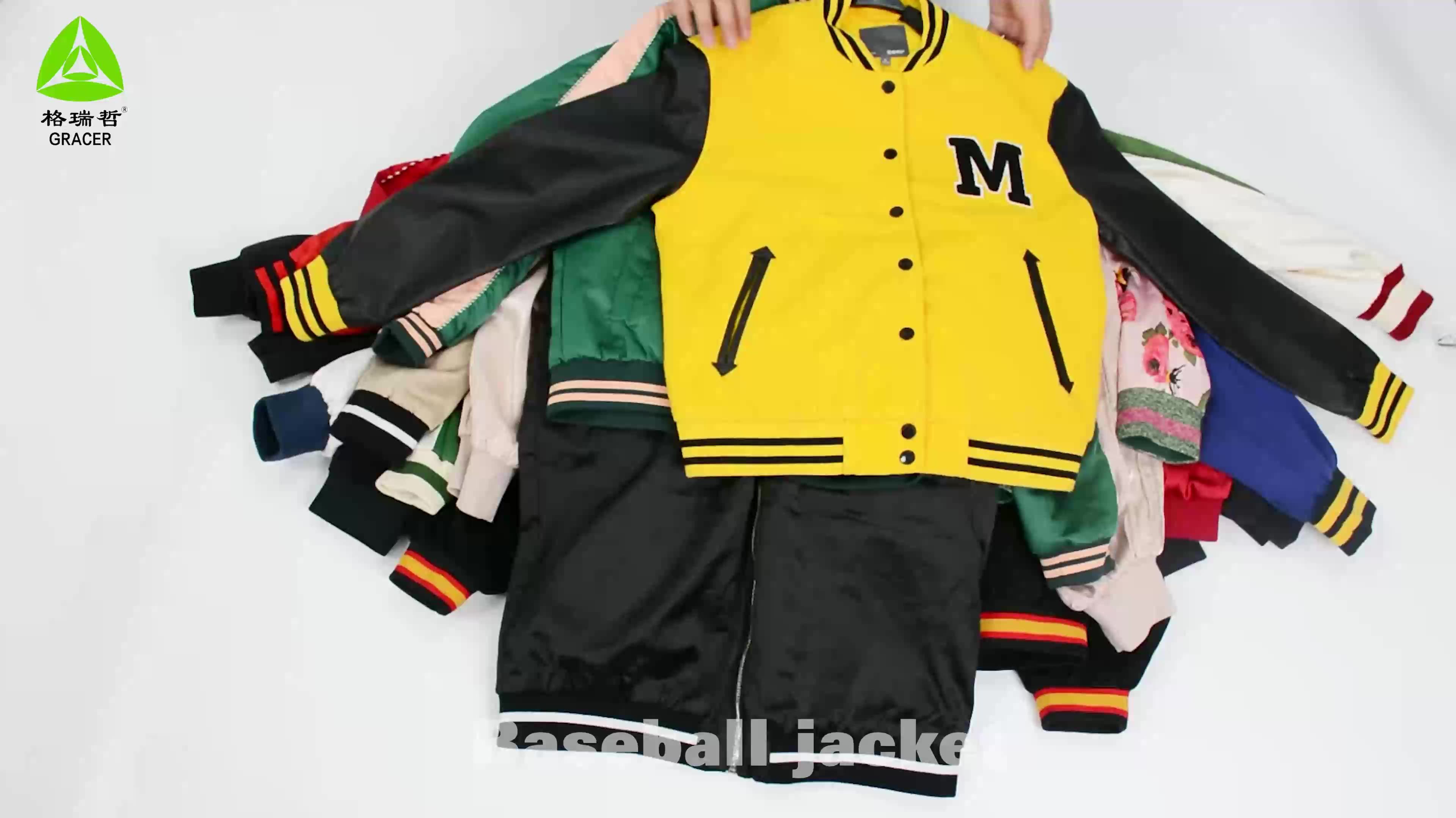Thrift Branded Jacket Used Baseball Jacket Top Quality Wholesale Used