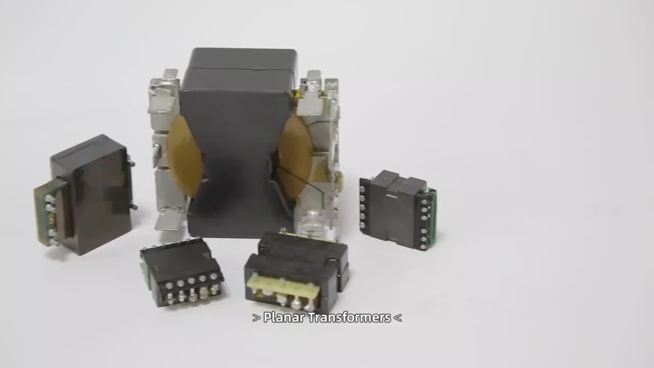High Frequency 5.6k Watts Hipot 4kv Customized 30uh Planar Transformer