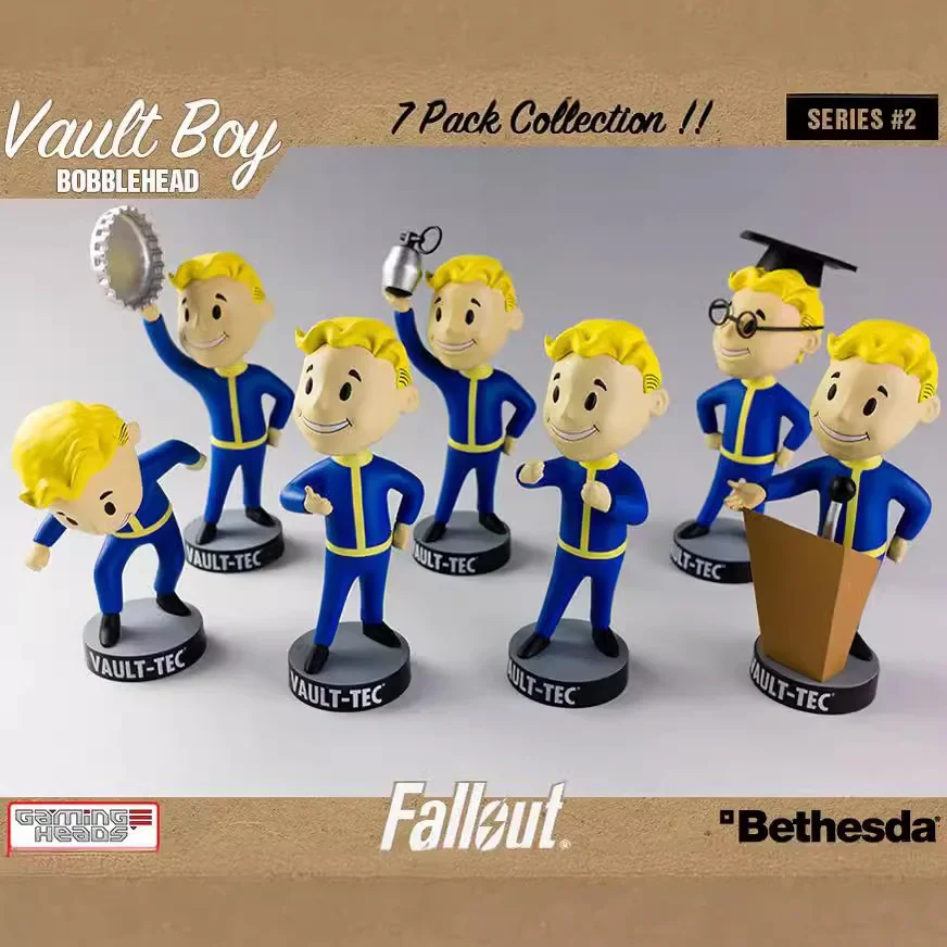 Радиация 4 Радио boy Fallout Q Edition 1 поколения 7 Шейк Хэд Vault Boy Коробка кукла