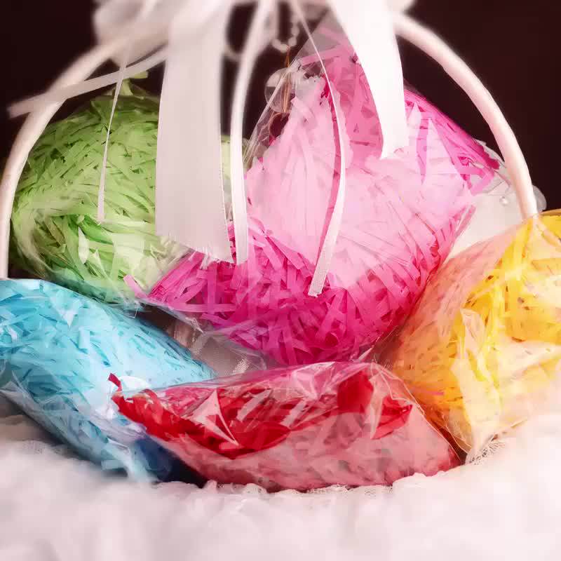 200g/bag Eco Shredding Paper Crinkle Cut Shredded Paper Print Shred