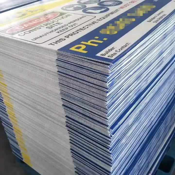 4mm Fluted Corrugated Pp Plastic Hollow Sheets Yard Signs,Lawn Signs