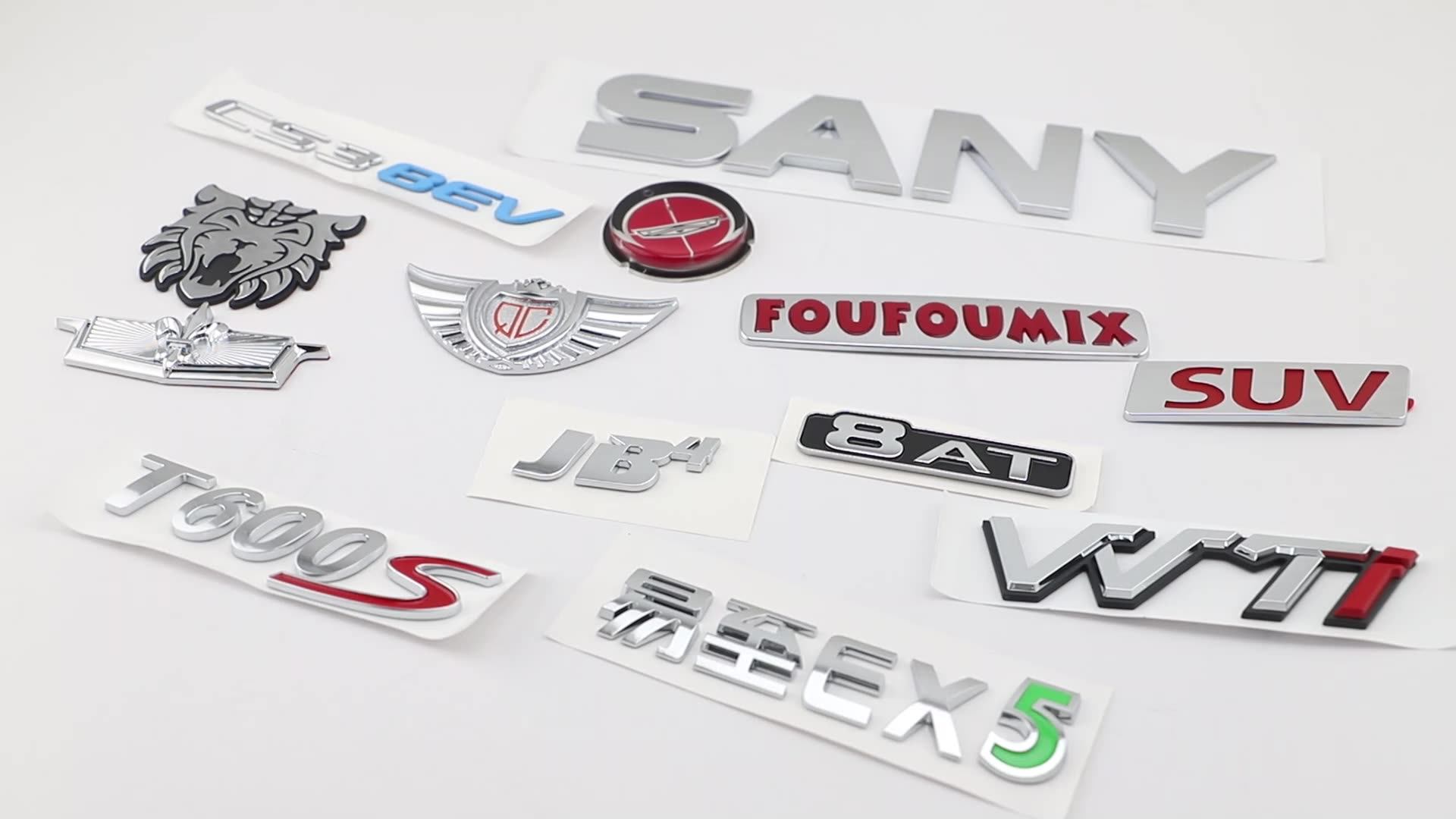 Fertigen Sie Benutzer Definierte Logo Gemacht Chrom Kunststoff Auto