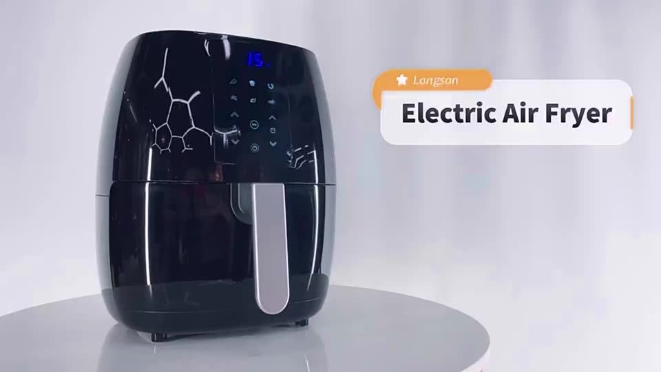 2023 Newest 6l Smart Air Fryer Without Oil Touch Screen Stainless Steel