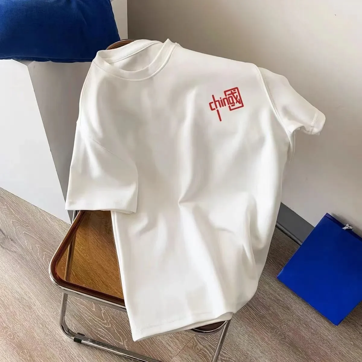 Summer Hong Kong Style Couple T-shirt Women's Small Short Sleeve T-Shirt Loose BF Harajuku Style ins Half Sleeve Trendy Men's Top 