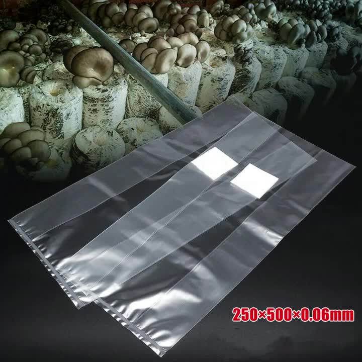 Mushroom Spawn Grow Bag Substrate High Temp Pre Sealable 250*500mm*0