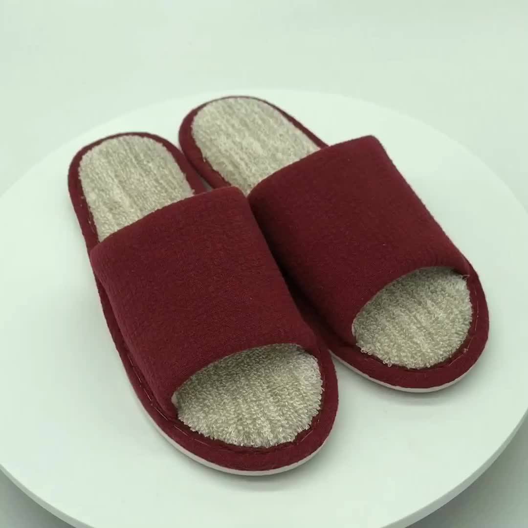 Quiet Indoor Slipper Open Toe Flat Slippers For Womens Flat Ladies