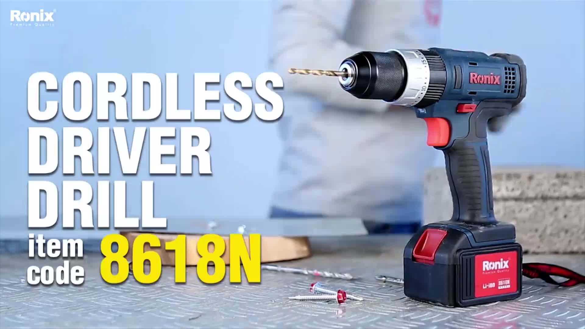 10 Discount Ronix 8618n Power Tool 18v Battery Cordless Impact Driver