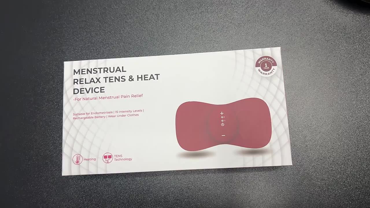 Smart Cordless Rechargeable Hot Compress Warm Palace Electric Tens And Heat Waist Massager For