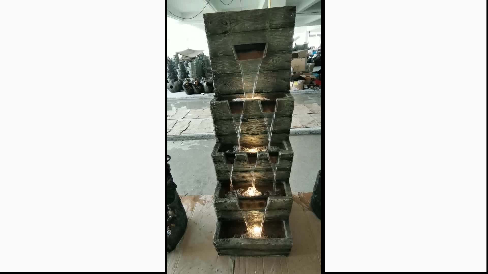 Waterfall Fountains Resin Fountain Statues For Garden Decor Buy