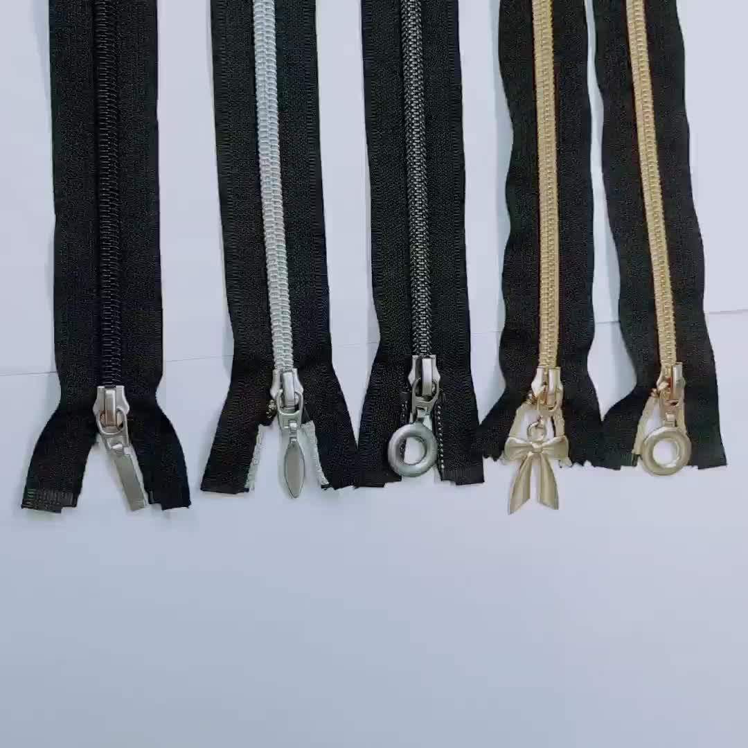Top Quality Open End Two Way Nylon Zipper With 2 Fancy Nylon Zipper Slider Buy 2 Way Open End