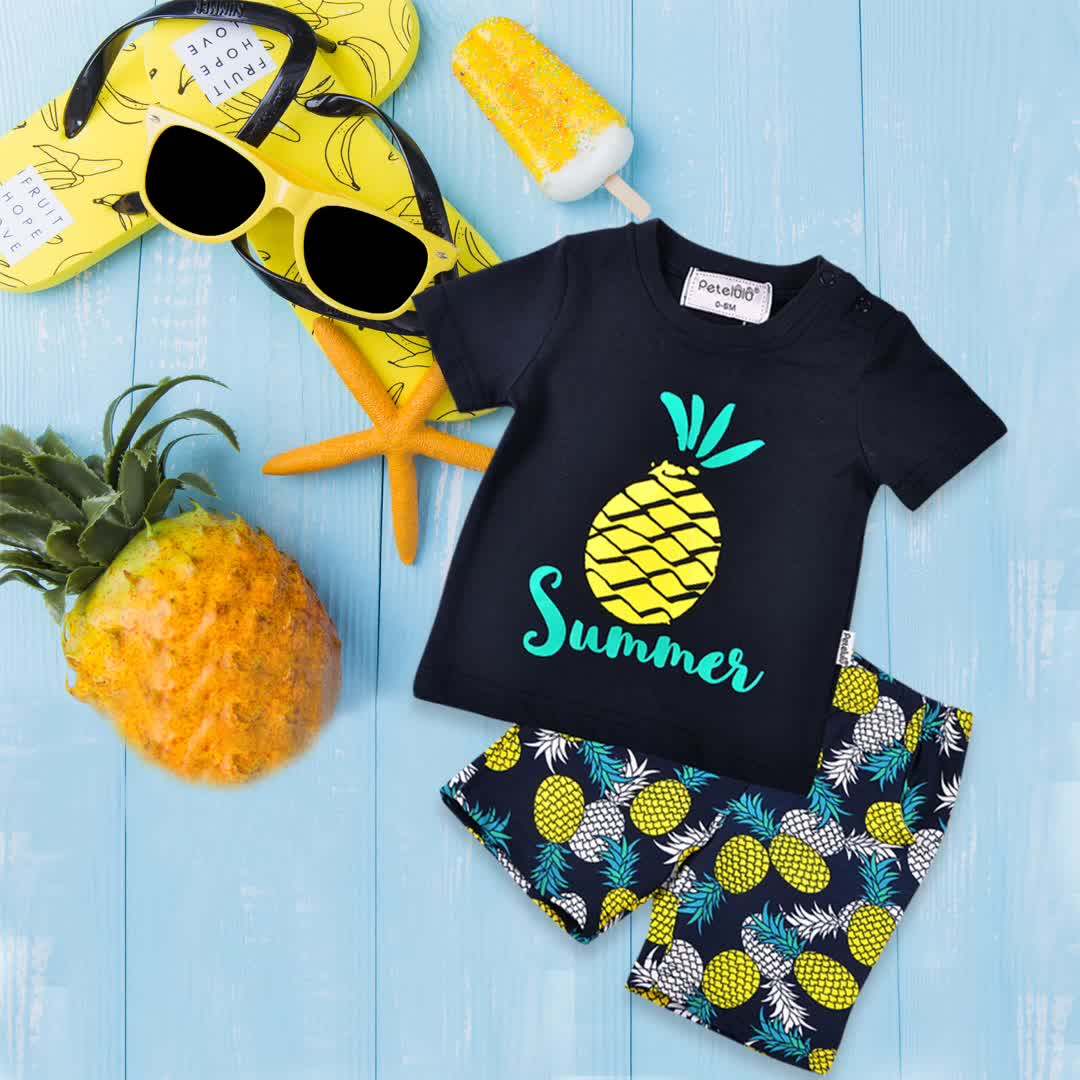 Summer Fashion Boutiques Baby Boy Clothes Sets Outfit Wholesale Buy