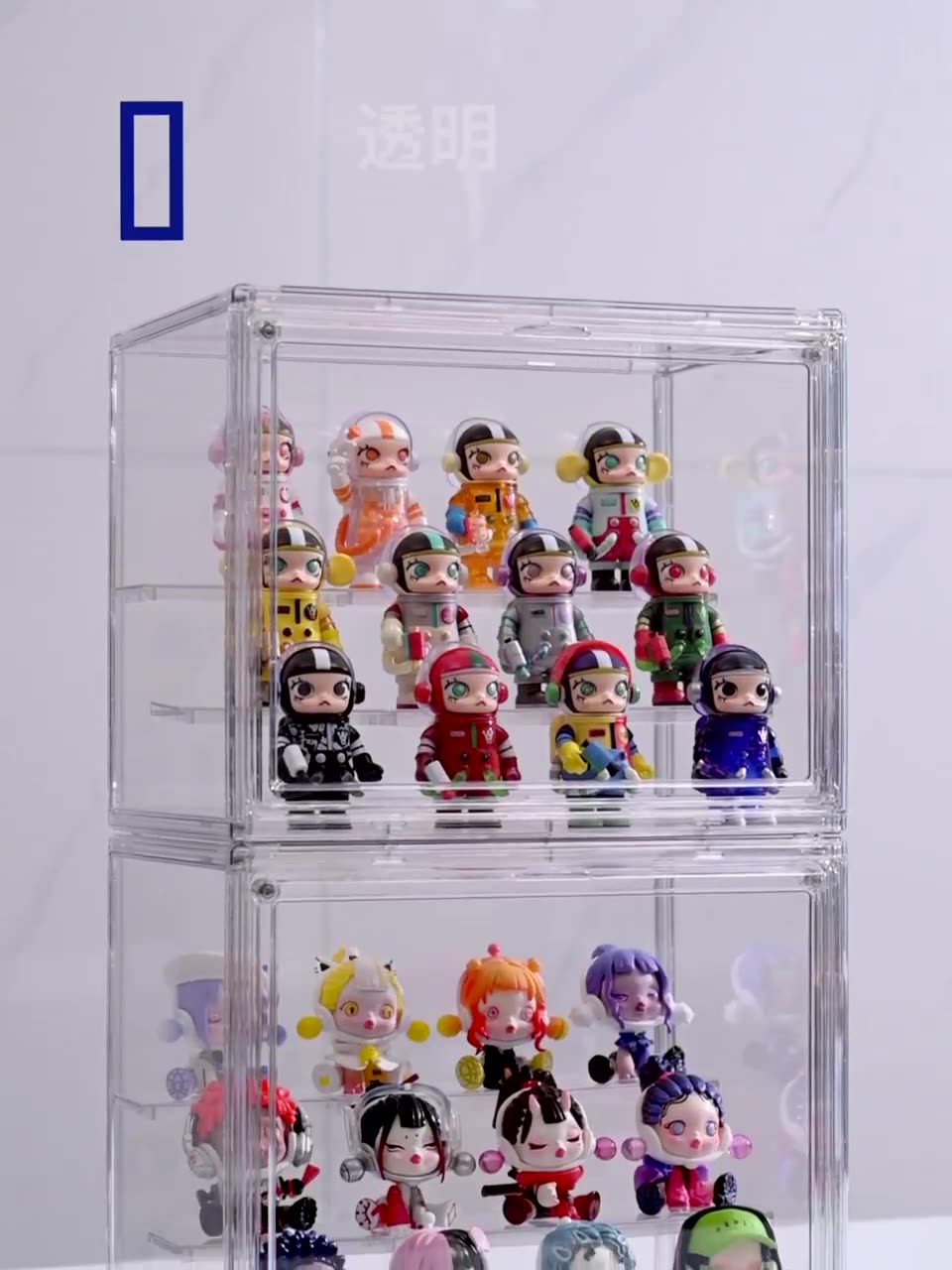 【透明亚克力展示盒定制】手办盒泡泡马特玩具模型防尘收纳盒定做 阿里巴巴 