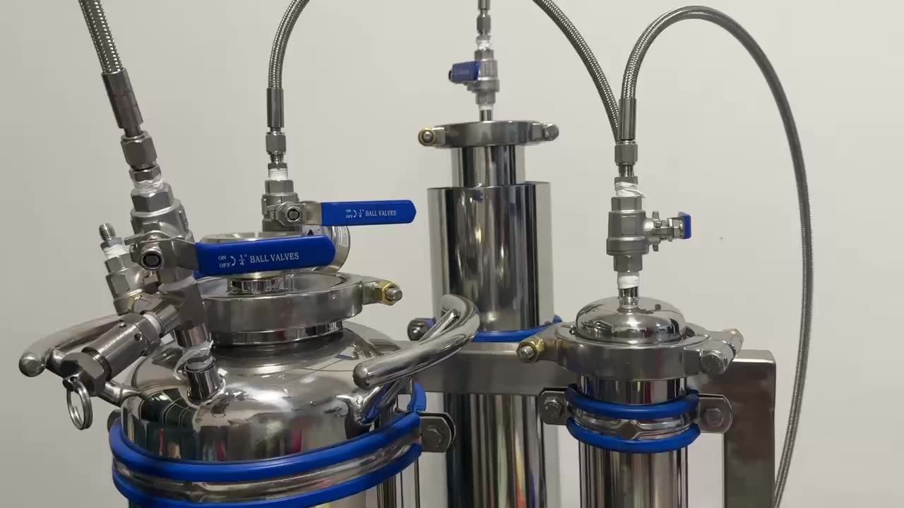 Tri Clamp Dephlegmator Distillation Column Shotgun Condenser Heat