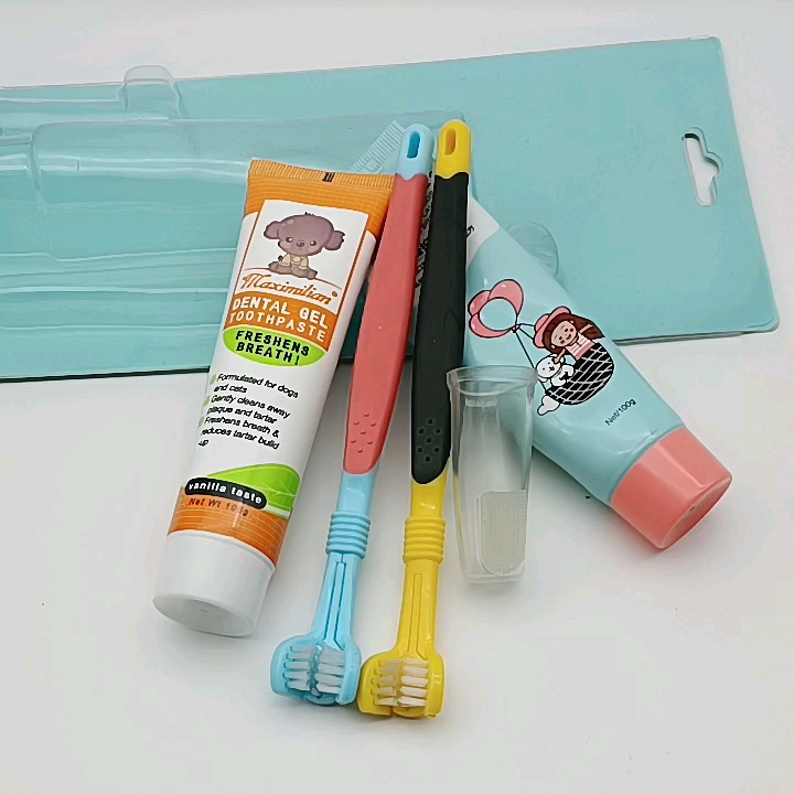 Pet Supplies Dog Cat Toothbrush Latex Finger Cots Toothbrush Cleaning