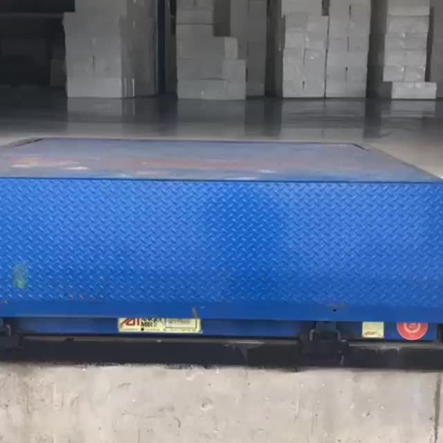 6000kg Yard Ramp Hydraulic Electrical Car Ramp For Trailers Dock