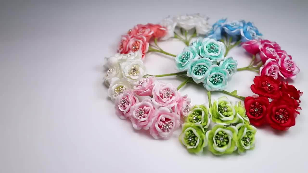 High Quality 6pcs Silk Artificial Flowers Rose Head Artificial Flowers