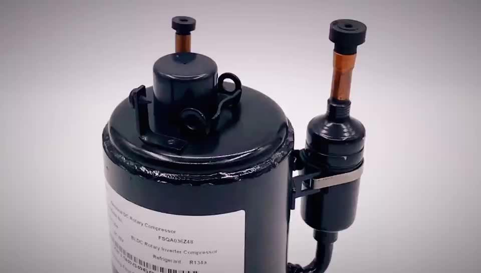 R134a 48v 1500w 5000btu Bldc Rotary Motor Compressor For Marine Boat Dc