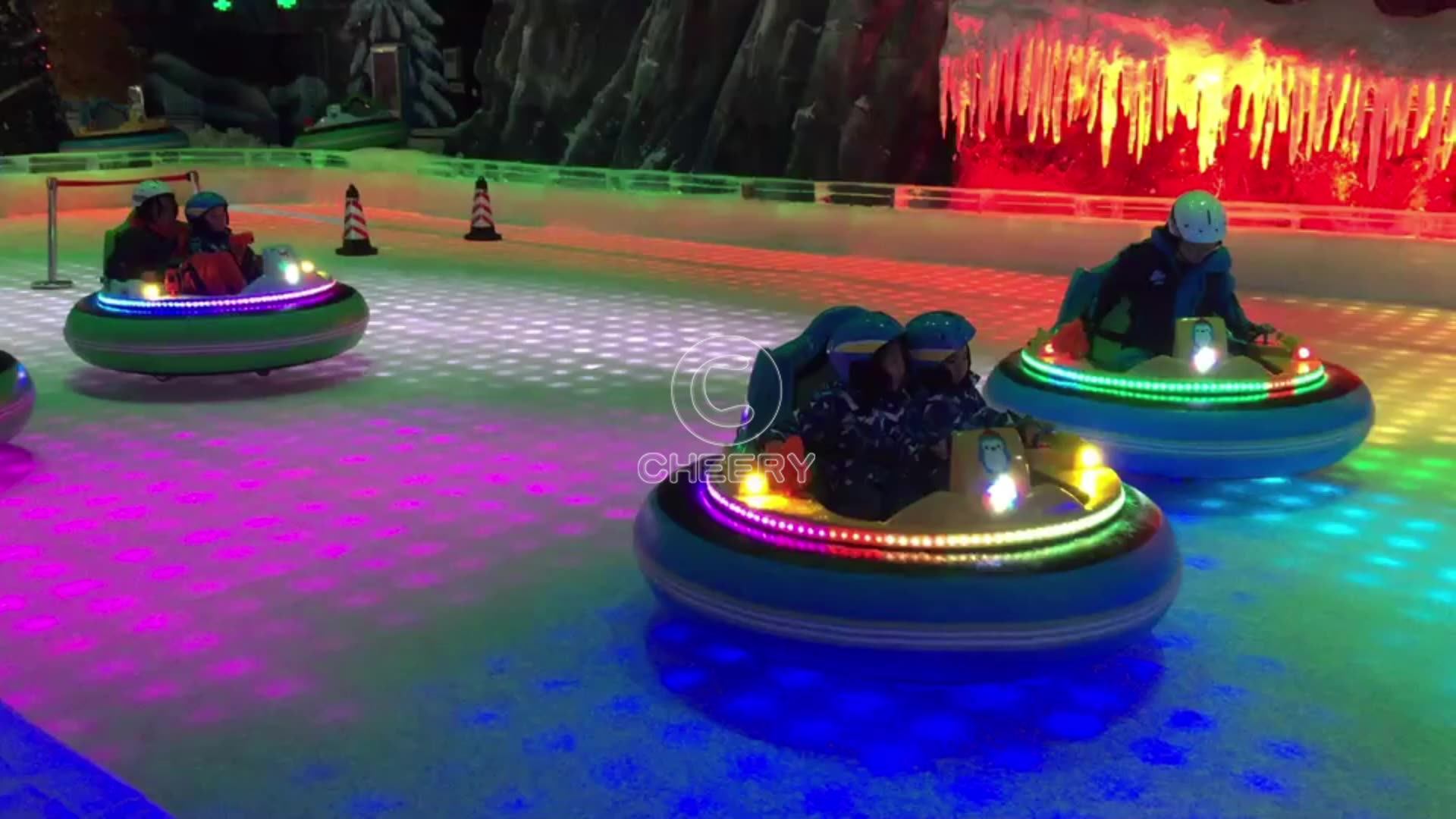Cool Ride On Ice Bumper Cars Laser Shooting Ufo Inflatable Dodgem Cars
