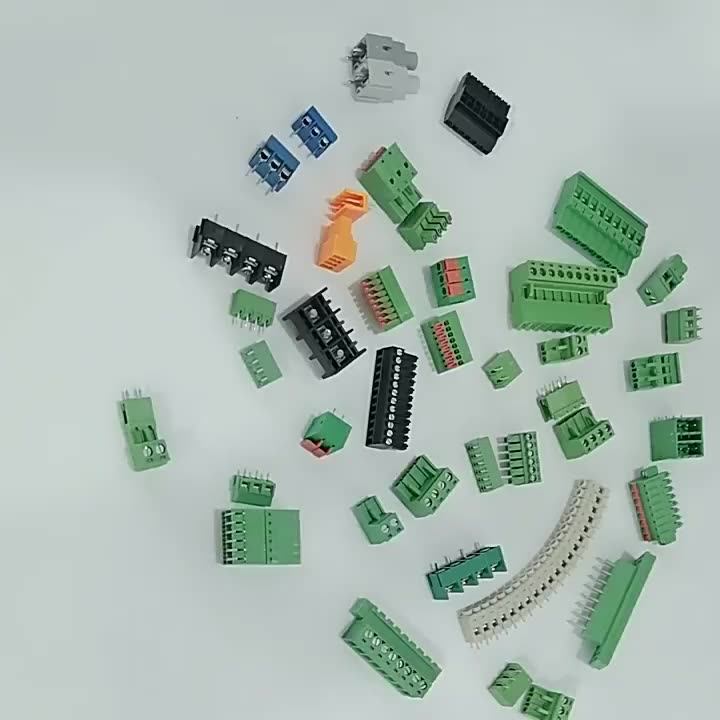 Right Angle 2.54mm Pitch 2p10pin Pcb Mounted Spring Screwless Electric