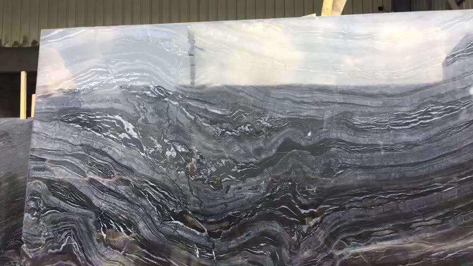 Natural Marble Stone Black Slab Floor Tiles Countertop Big Slab Price