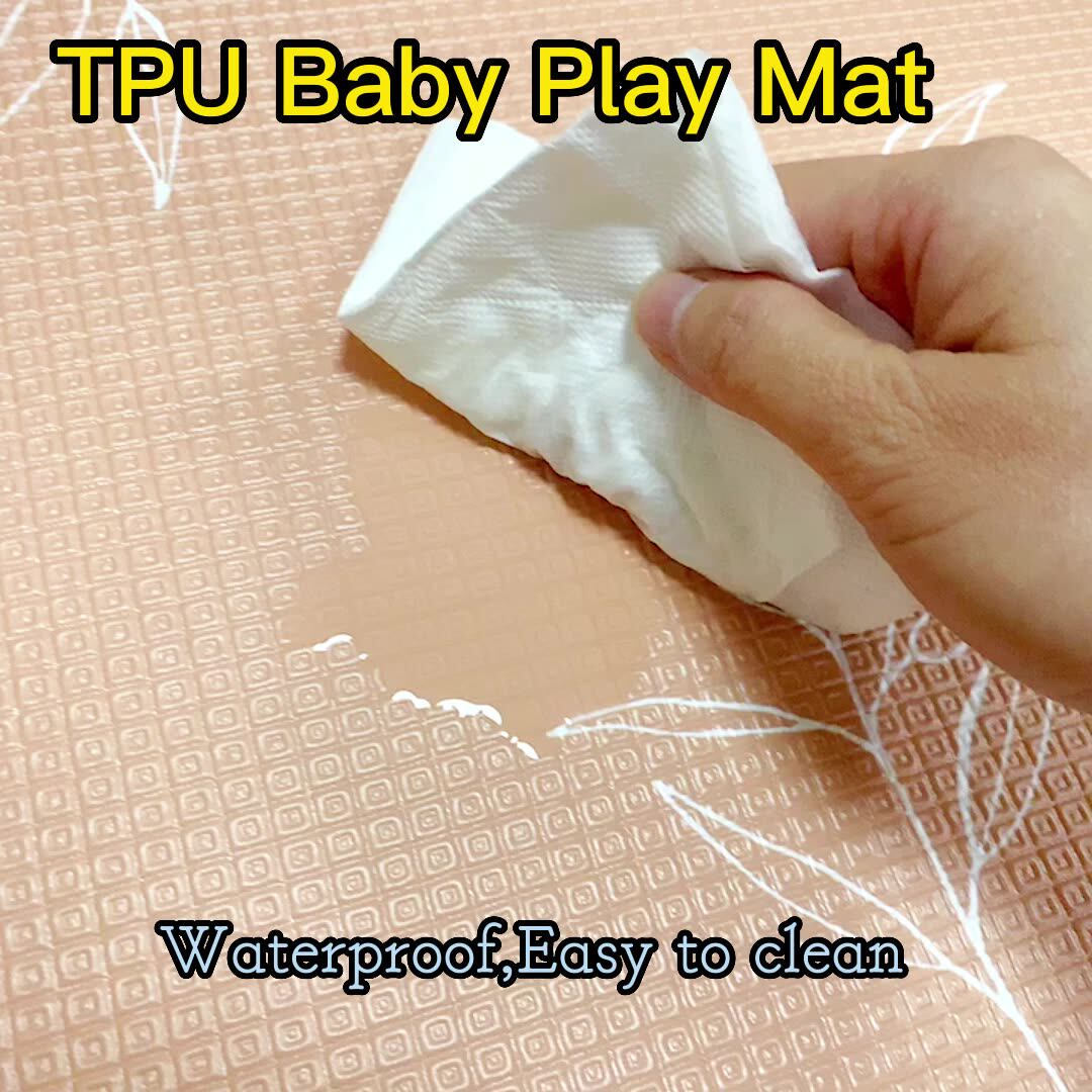 Kids Baby Playmat Reversible Foam Mat Waterproof Baby Foam Floor Play