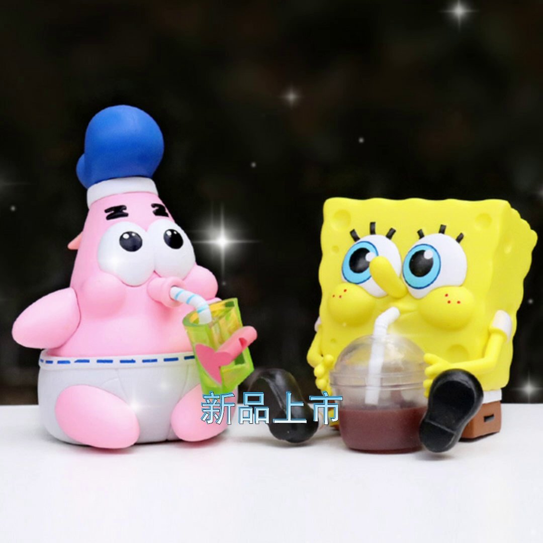 WTS / 出海绵宝宝-比奇堡的居民们“搞怪毛绒盲盒” 愣愣鱼x1 打工鱼x1 呆呆鱼x1 拆盒未拆袋RM90, image size:1080x1080