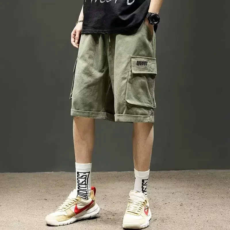 Short Pants Men's Japanese Fashionable Summer Pants Loose Casual Pants Men's plus size Pants Large Pocket Functional Pants