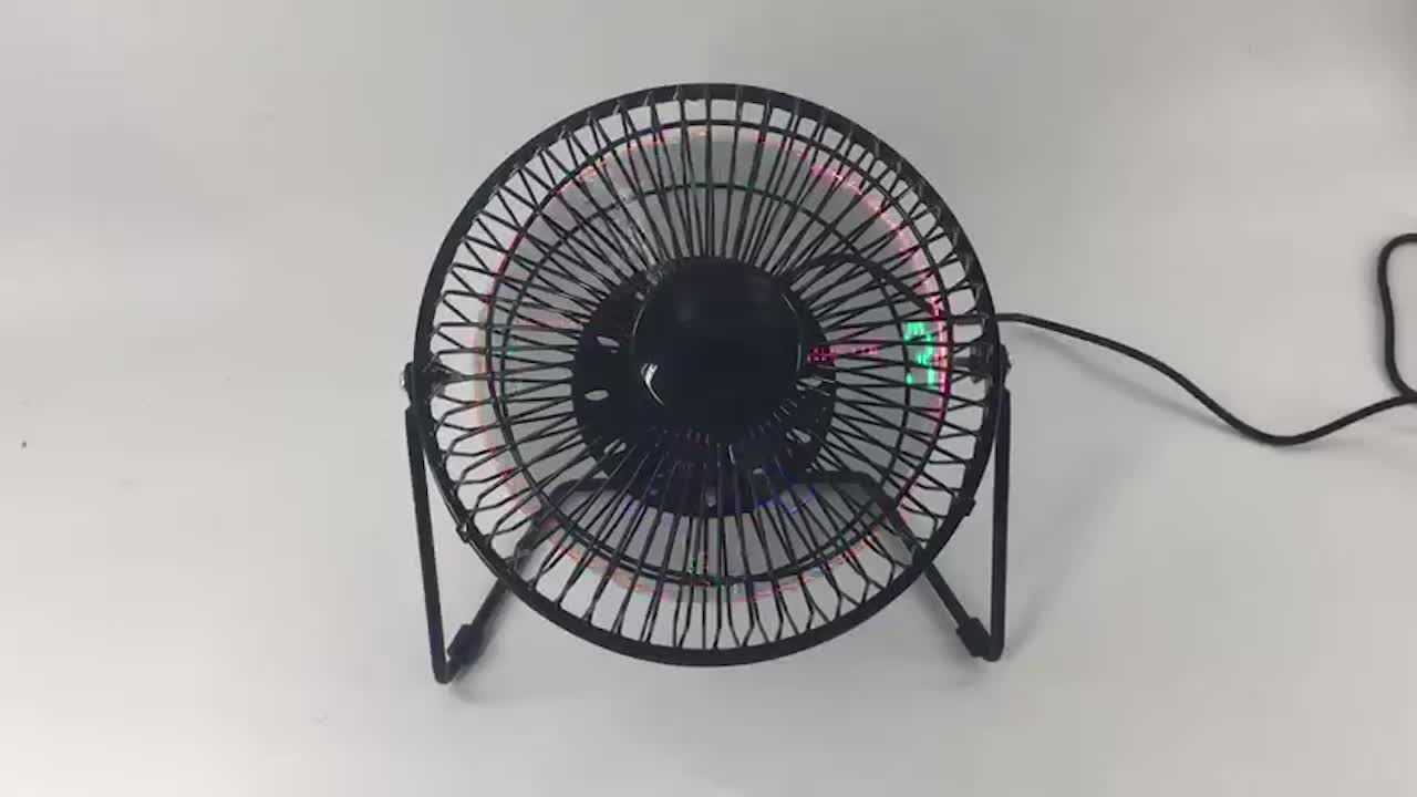 Usb Programable Led Fan Display Clock Temperature Content Led Custom