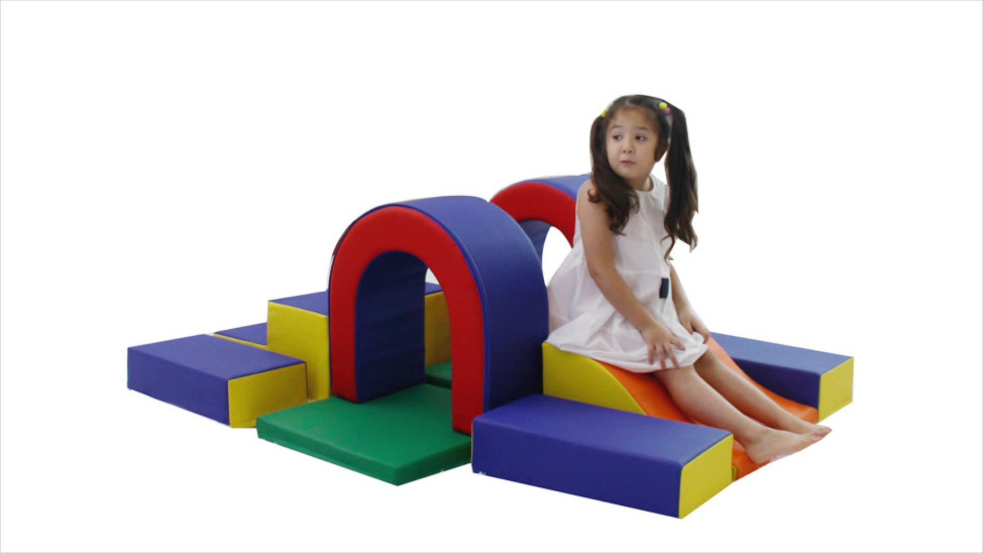 New Design Kids Toddler Soft Play Equipment Set With Tunnel Maze Indoor