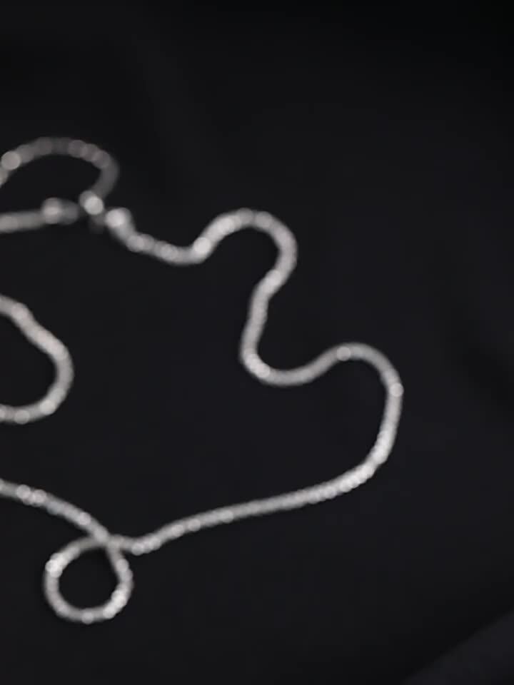 Sparkling naked chain plain necklace Light luxury niche clavicle chain without pendant 2021 new women's necklace accessories