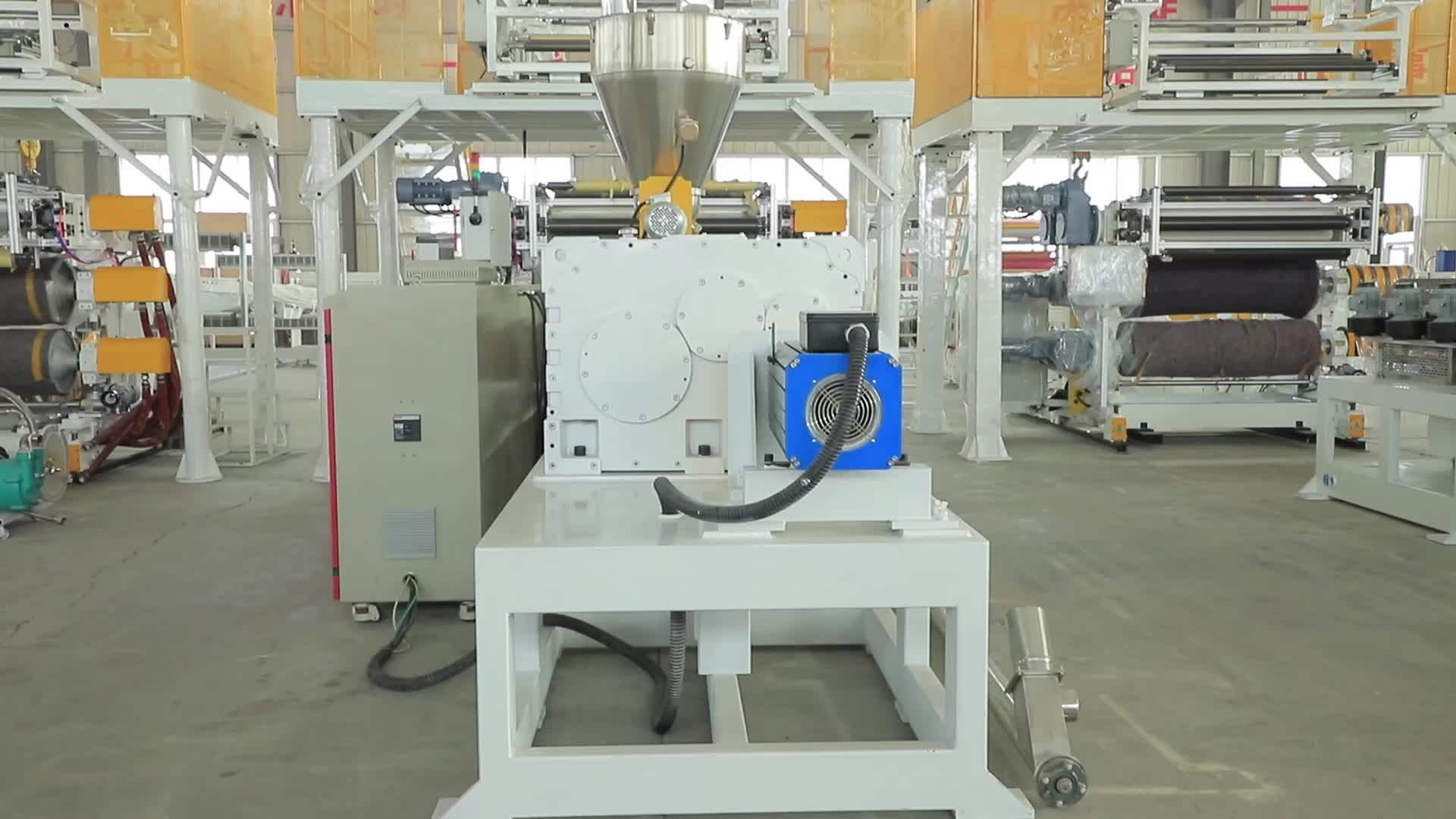 Pvc Spc Flooring Extrusion Line Spc Flooring Machine Buy Pvc Spc