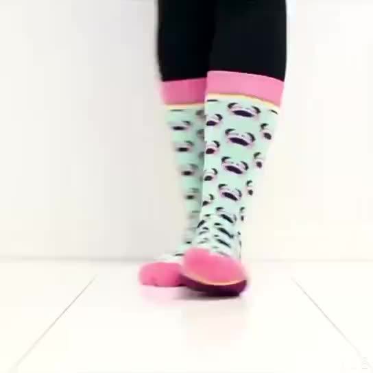 Aidu Colorful Cute Cartoon Knee High Novelty 3d Print Animated Socks