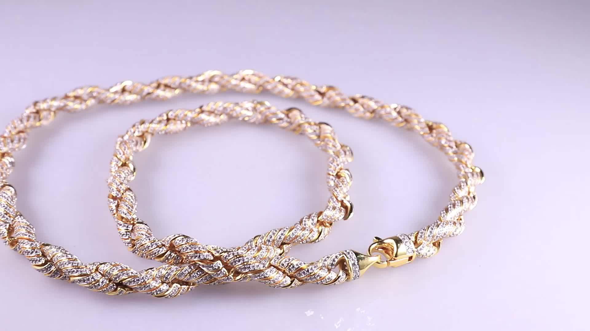 Jasen Jewelry Hip Hop 925 Sterling Silver Cubic Zirconia Lab Diamond