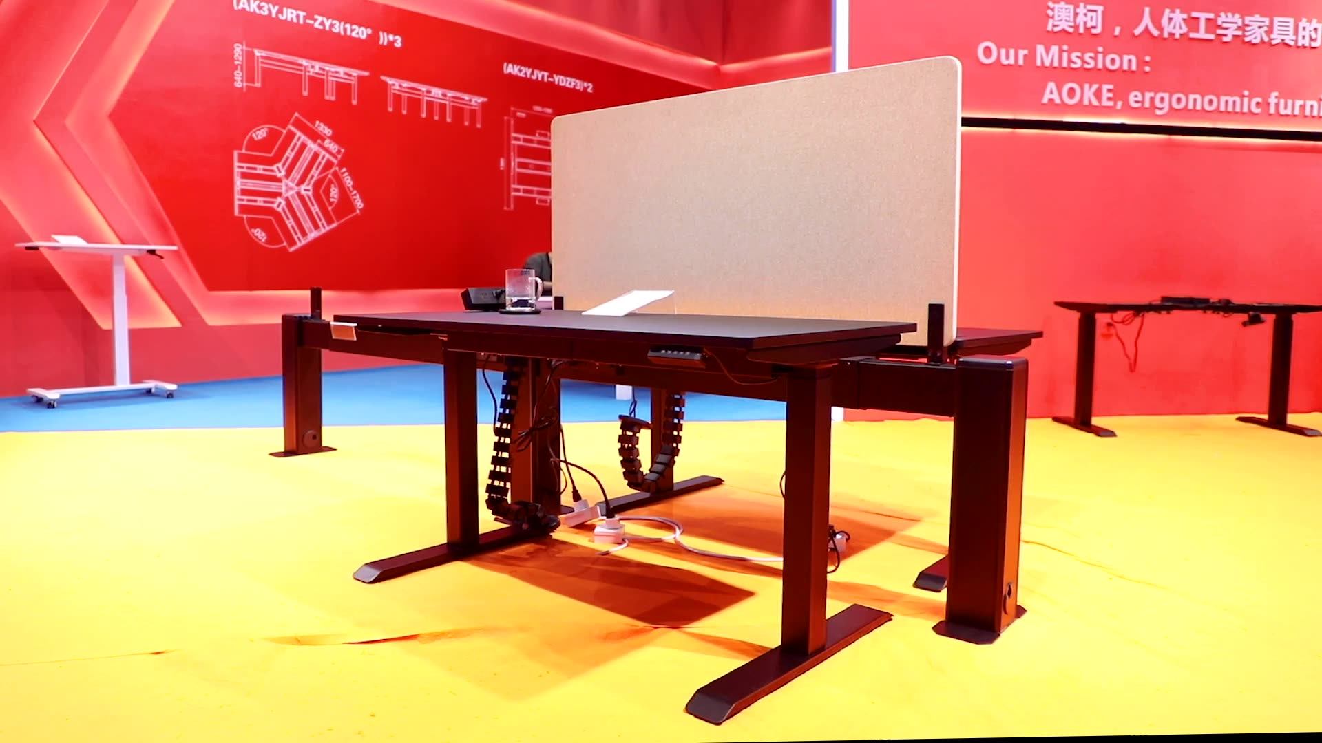 Office Furniture Timotion Dual Motor Table Electric Up Down Lift Office