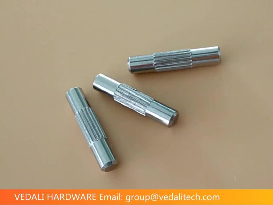 Straight Knurled Pins Steel Nickel Fastener 12 Mm Long Shaft Buy
