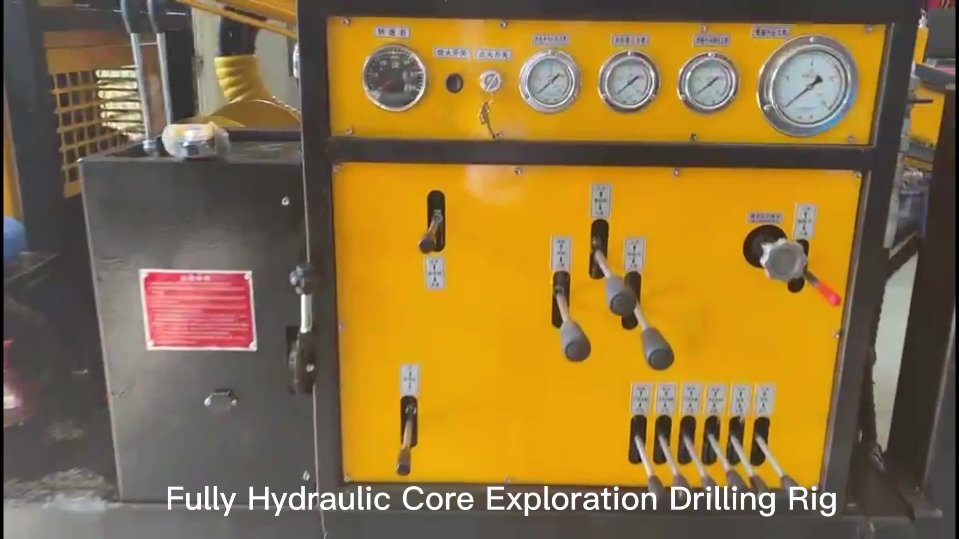 Full Hydraulic Diamond Core Drilling Rig Core Sample Geotechnical Drill