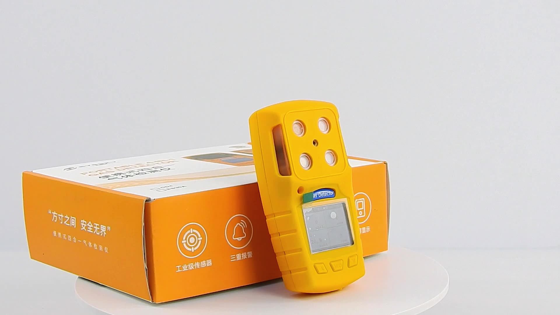 Explosion Proof Grade Level Combustion Gas Monitor 4 In 1 Gas Detector