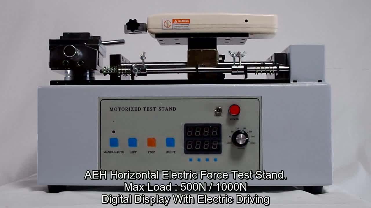 Aeh Electric Horizontal Force Gauge Test Stand For 500n Buy Force