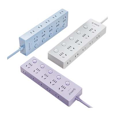 奥睿科分控排插多插位大功率插座