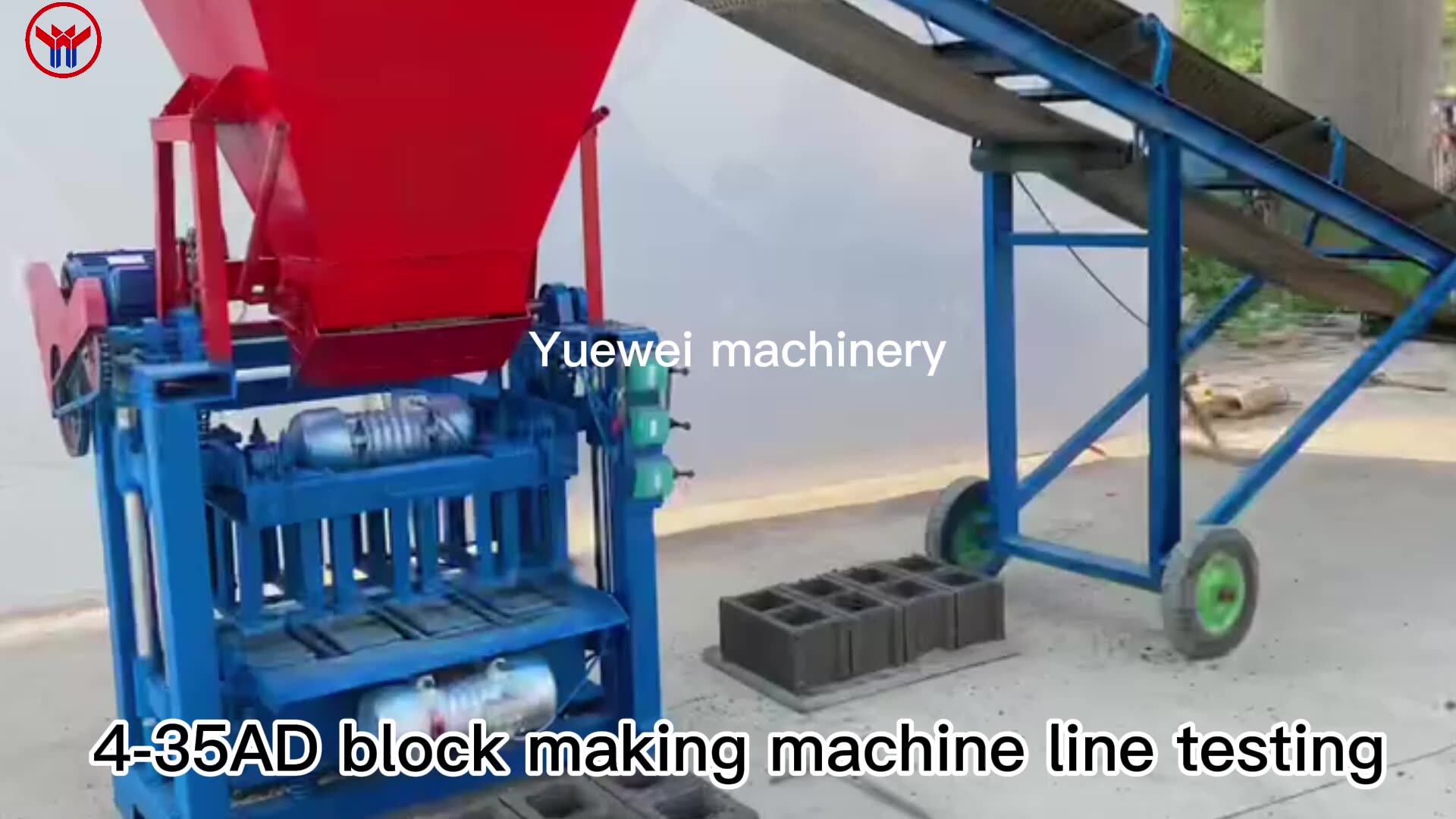 Business Idea 2023 Semiauto Cement Concrete Block Making Machine