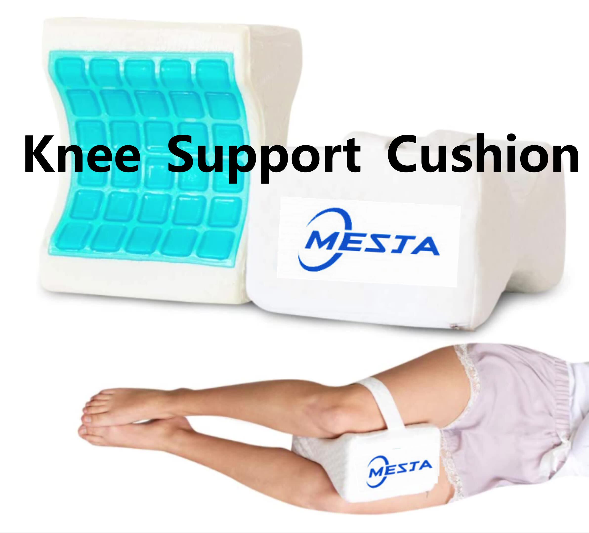 Memory Foam Knee Pillow With Cooling Gel Back,Hip,Knee Support Cushion
