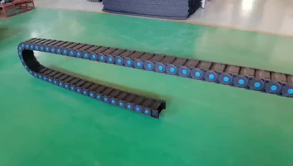 Drag Chain Cable Carrier For Hydraulic Hoses Carrier Bridge Type Nylon